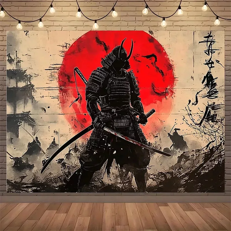 Tenture Japonais Samouraï Japonais et Armure