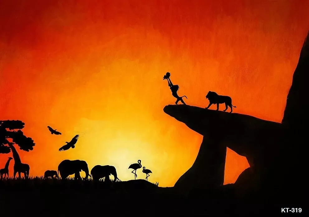 Tenture Murale Animaux De La Savane Africaine