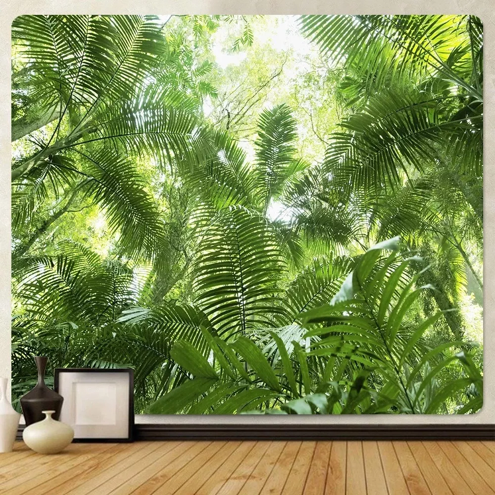 Tenture de paysage forestier naturel