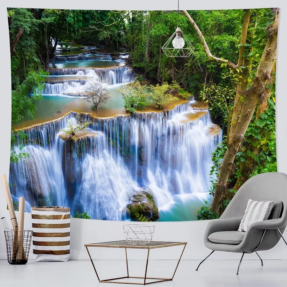 Tenture de paysage forestier naturel