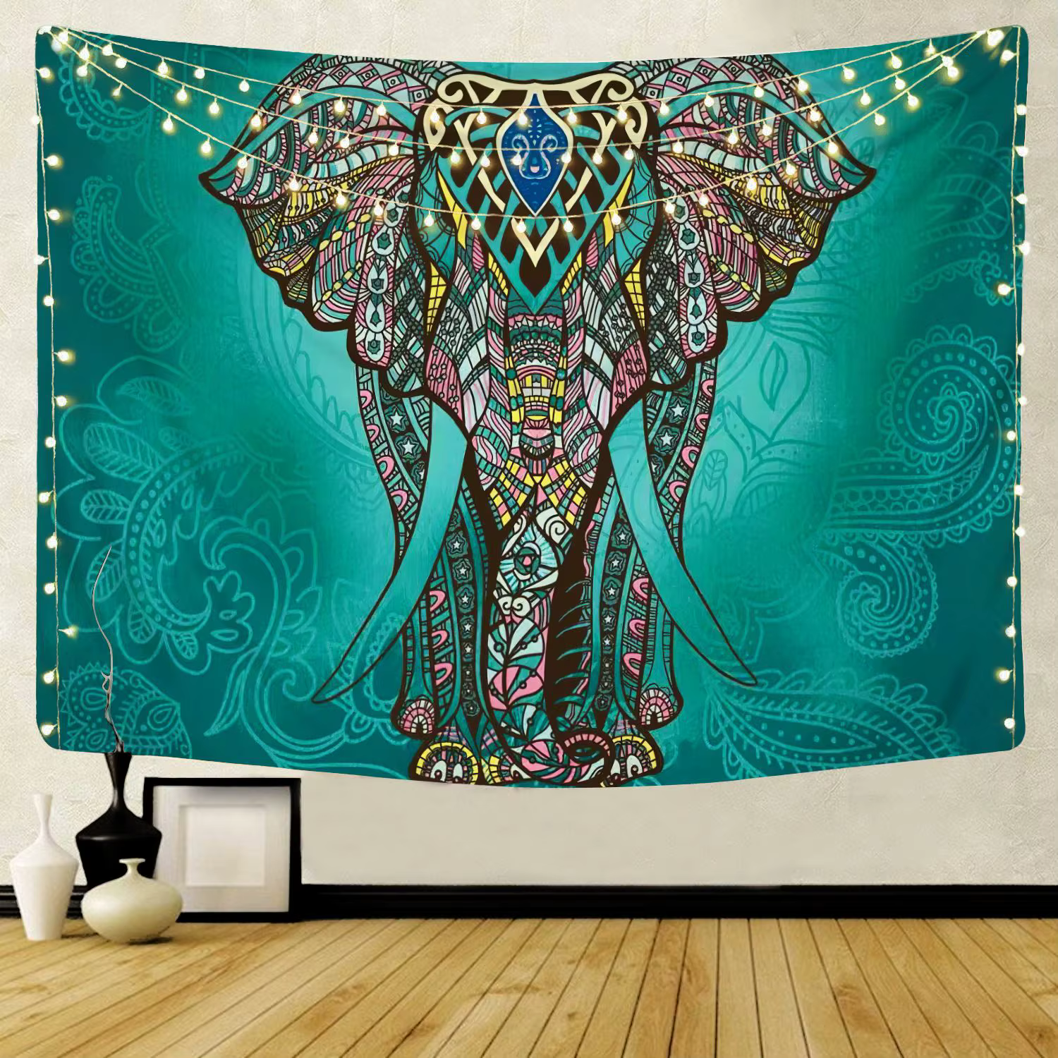 Tenture Murale Mandala Indien - Tapisserie Bohème en Tissu