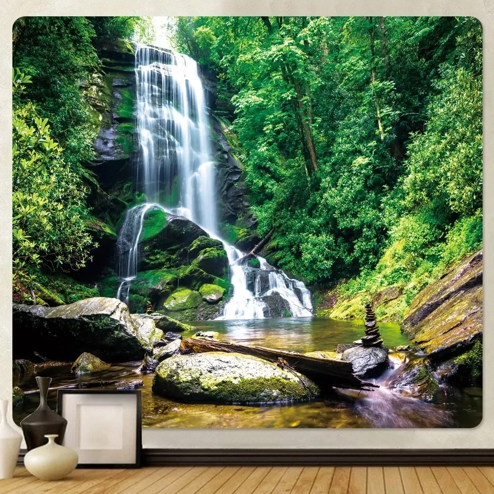 Tenture de paysage forestier naturel