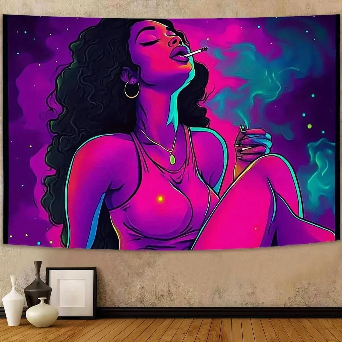 Tenture Murale d'art néon pour femmes