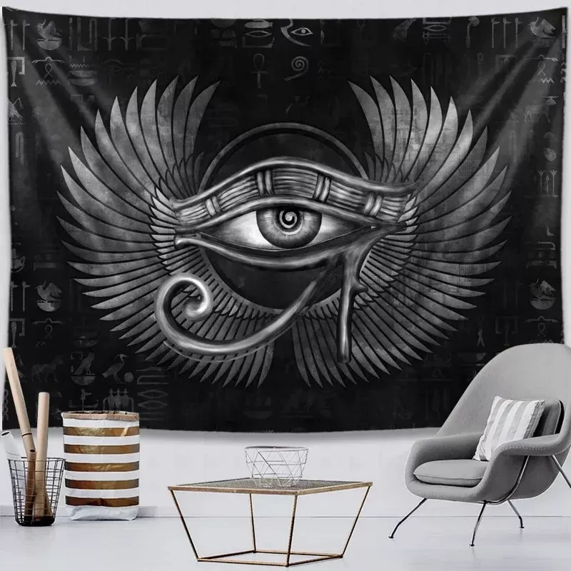 Tenture Vintage  égyptienne symbole mystique vieille Culture rétro