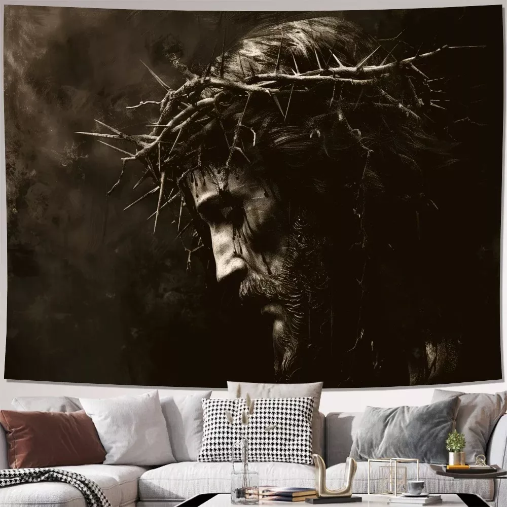 Tenture Murale VIKAMA d'art religieux, Style rétro Vintage.