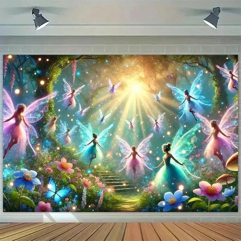 Tenture Murale VIKAMA forêt enchantée fée 