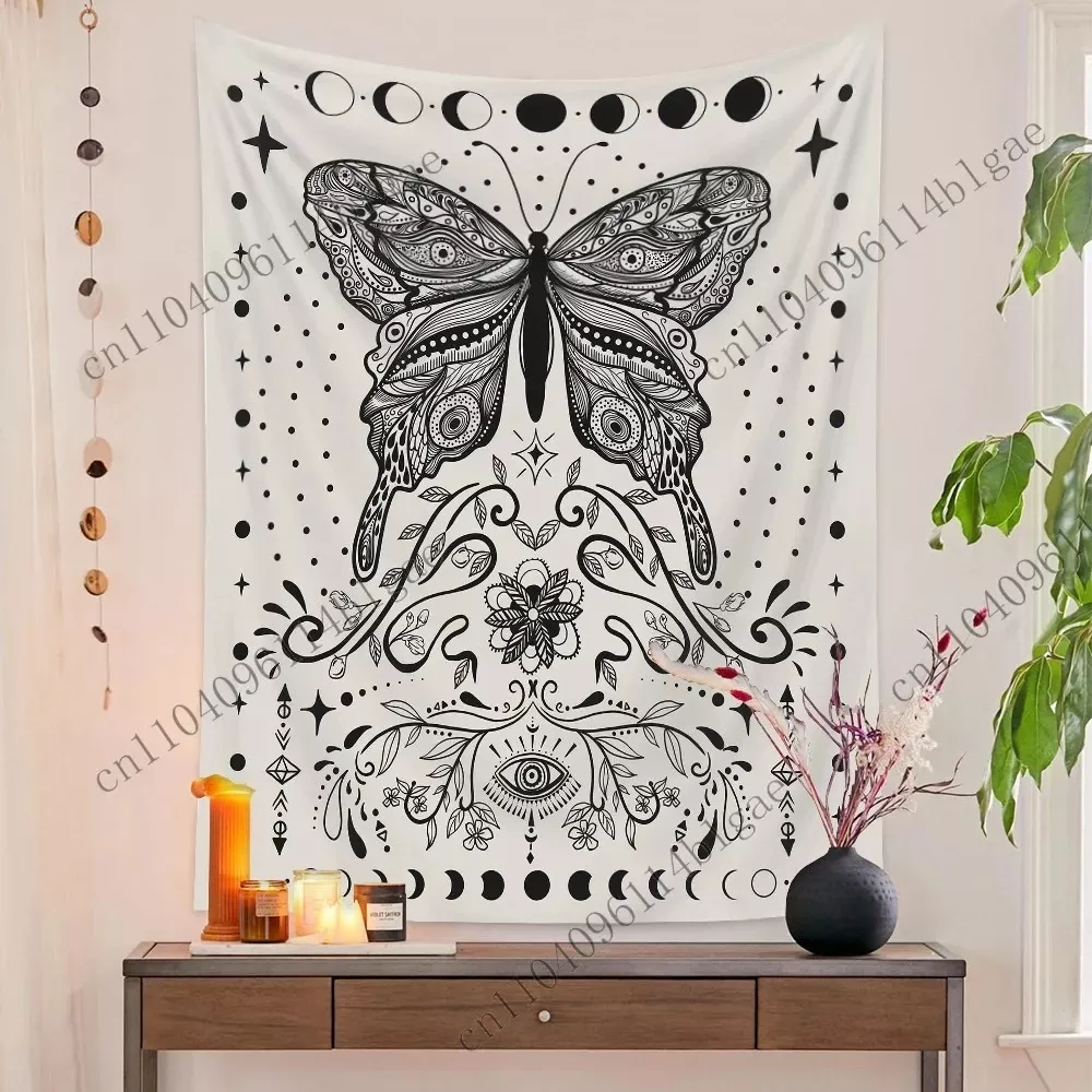 Tenture Murale bohème Collection de papillons vibrants, inspirée de la Nature