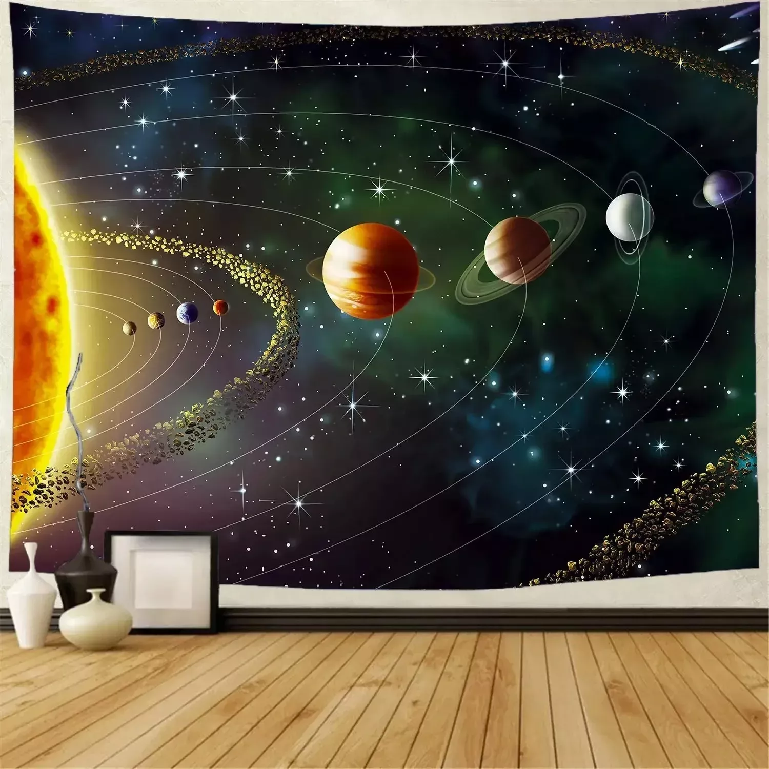 Tenture Murale Système Solaire et Planètes | Déco Astro Éducative