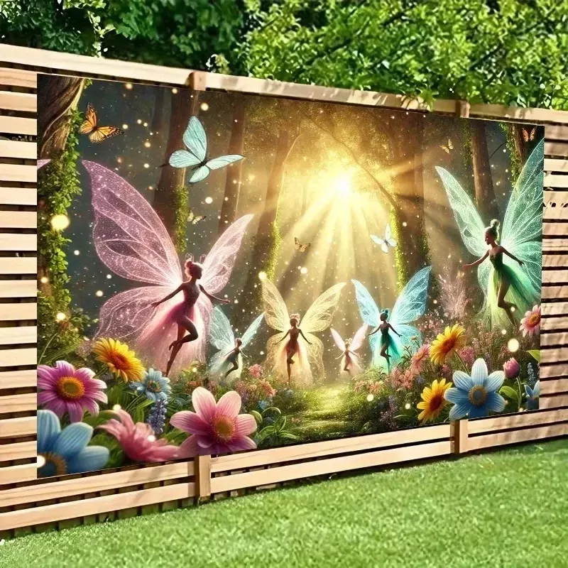 Tenture Murale Un magnifique fond décoratif conçu par une fée des fêtes