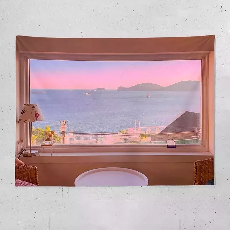 Tenture Murale Fenêtre Panoramique | Un Coucher de Soleil Éternel